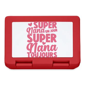 Femme Super Nana Un Jour Super Nana Toujours Nana - Boîte à goûter - rouge - Devant