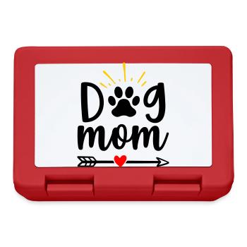 Maman chien - Boîte à goûter - rouge - Devant