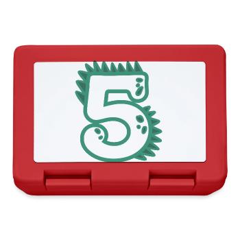 Number 5 - Lunchbox - red - Front