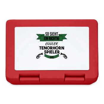 Tenorhorn Richtig Cool - Brotdose - Rot - Vorne