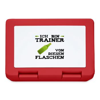 Trainer Von Diesen Flaschen - Brotdose - Rot - Vorne