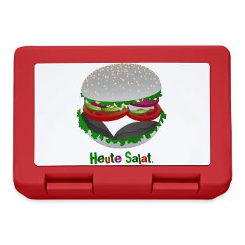 Salat auf Burger-Art - Brotdose - Rot - Vorne