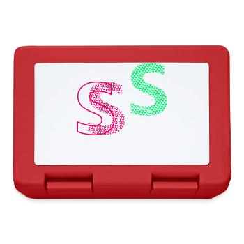 Lettre S - Boîte à goûter - rouge - Devant