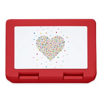 Confetti Heart - Lunchbox - red - Front