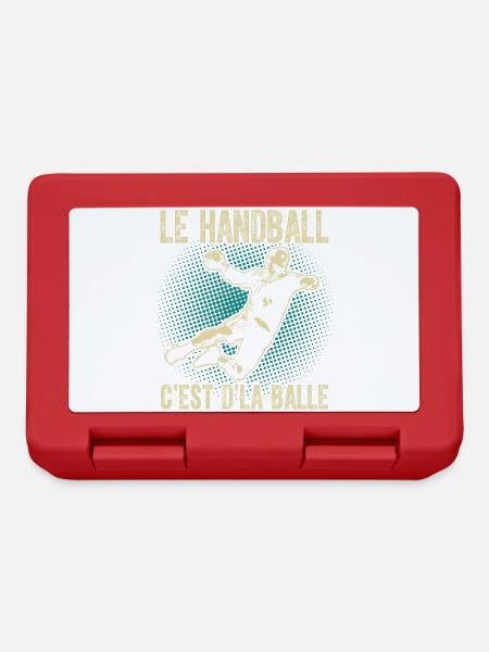 Le handball c'est d'la balle - Boîte à goûter - rouge