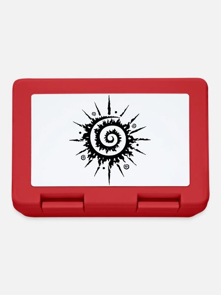 Midsummer sun, pinwheel - Lunchbox - red