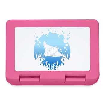 Manta rays - Lunchbox - pink - Front