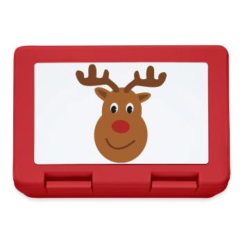 Funny moose - Lunchbox - red - Front