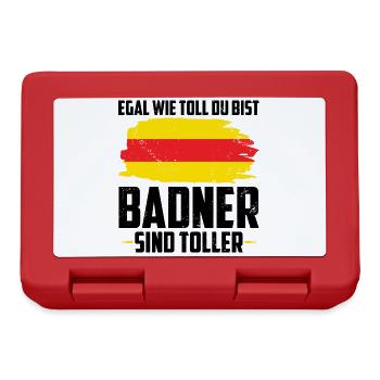 Baden - Brotdose - Rot - Vorne