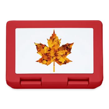 Maple leaf - Lunchbox - red - Front