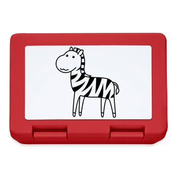 Zebra Comic Animal - Boîte à goûter - rouge - Devant