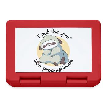 I Put the Pro in Procrastinate Sloth - Lunchbox - red - Front