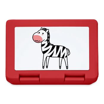 Zebra Comic Animal - Boîte à goûter - rouge - Devant