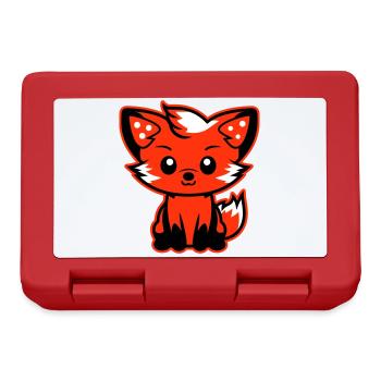 Bande dessinée Fox - Boîte à goûter - rouge - Devant