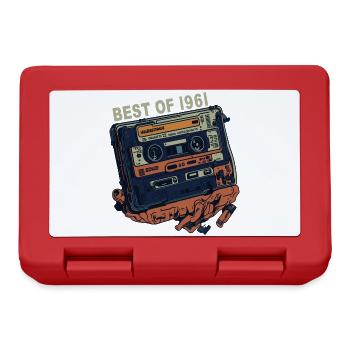 Vintage 1961 1961 Cassette - Vintage since 1961 - Lunchbox - red - Front