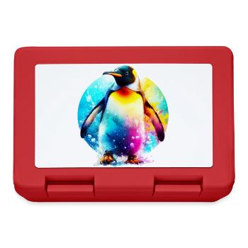 Penguin - Lunchbox - red - Front