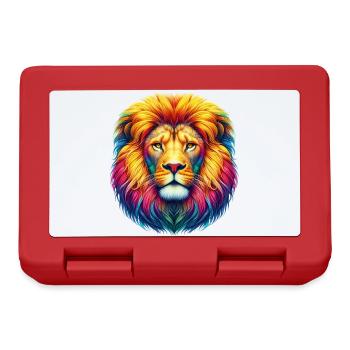 Lion - Boîte à goûter - rouge - Devant