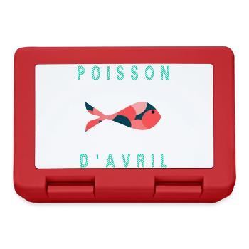 FISH. SARDINE. APRIL FOOL. SEA. OCEAN - Lunchbox - red - Front