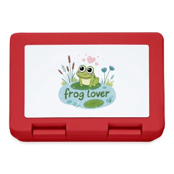Flirt Design of The Frog in Love - Lunchbox - red - Front