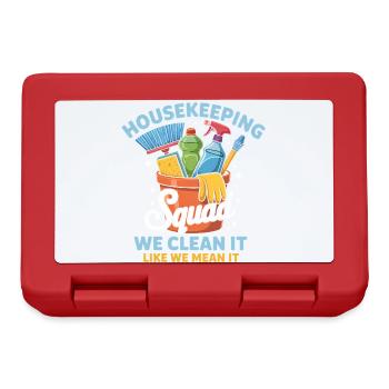 Funny Cleaning Design - Lunchbox - red - Front