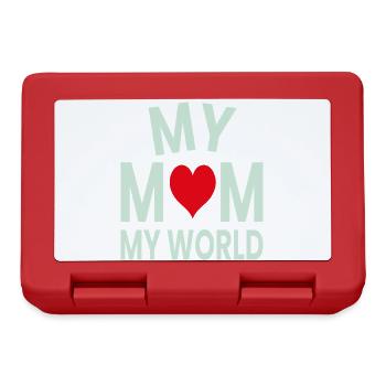 My Mother My World Heart - Lunchbox - red - Front