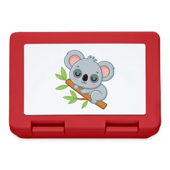 Bébé Koala sur une branche - Boîte à goûter - rouge - Devant
