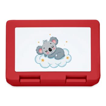 Koala rêveur sur nuage étoilé - Boîte à goûter - rouge - Devant