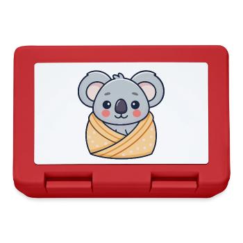 Koala-Pastell-Cozy Cocoon - Brotdose - Rot - Vorne