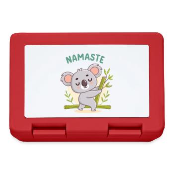 Koala Namaste Pastel Bamboo - Lunchbox - red - Front