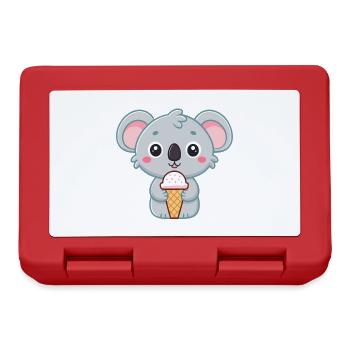 Koala Gourmand Crème Glacée - Lunchbox - red - Front