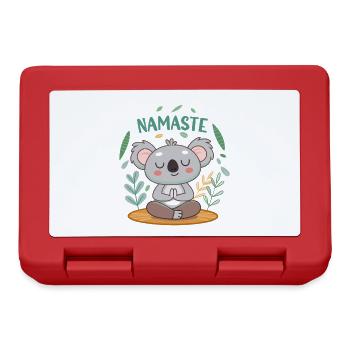 Koala Zen Namaste - Brotdose - Rot - Vorne