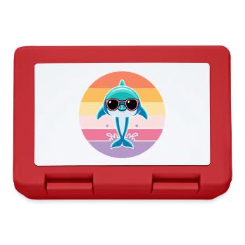 Pastel dolphin sunglasses - Lunchbox - red - Front