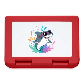 Shark Fun Bunter Surfer - Brotdose - Rot - Vorne
