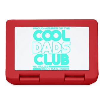 Cool Dads Club - Dad Father's Day Gift - Lunchbox - red - Front
