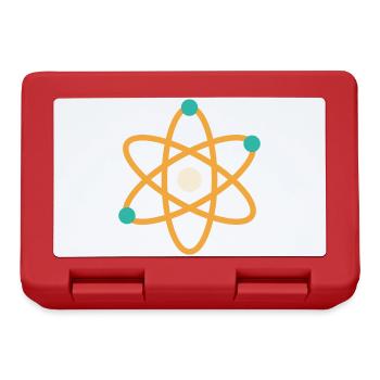 Atom - Physique Chimie, Sciences Professeur de nerds - Boîte à goûter - rouge - Devant
