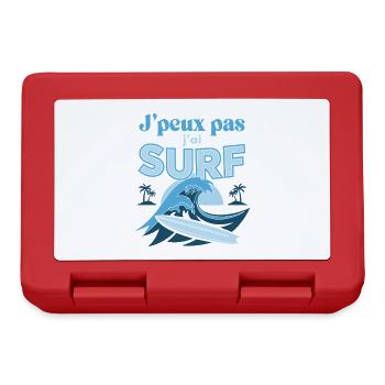 J'peux pas j'ai Surf - Boîte à goûter - rouge - Devant