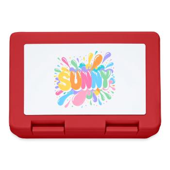 Sunny Splash Letters - Brotdose - Rot - Vorne