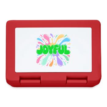 Joie éclatante vert multicolore - Boîte à goûter - rouge - Devant