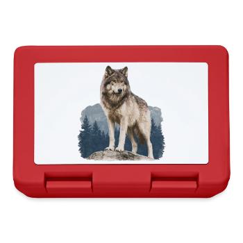 Wolf - Lunchbox - red - Front
