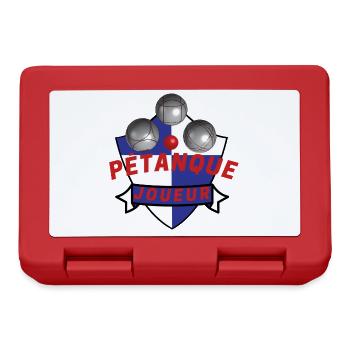 boule petanque joueur - Brotdose - Rot - Vorne