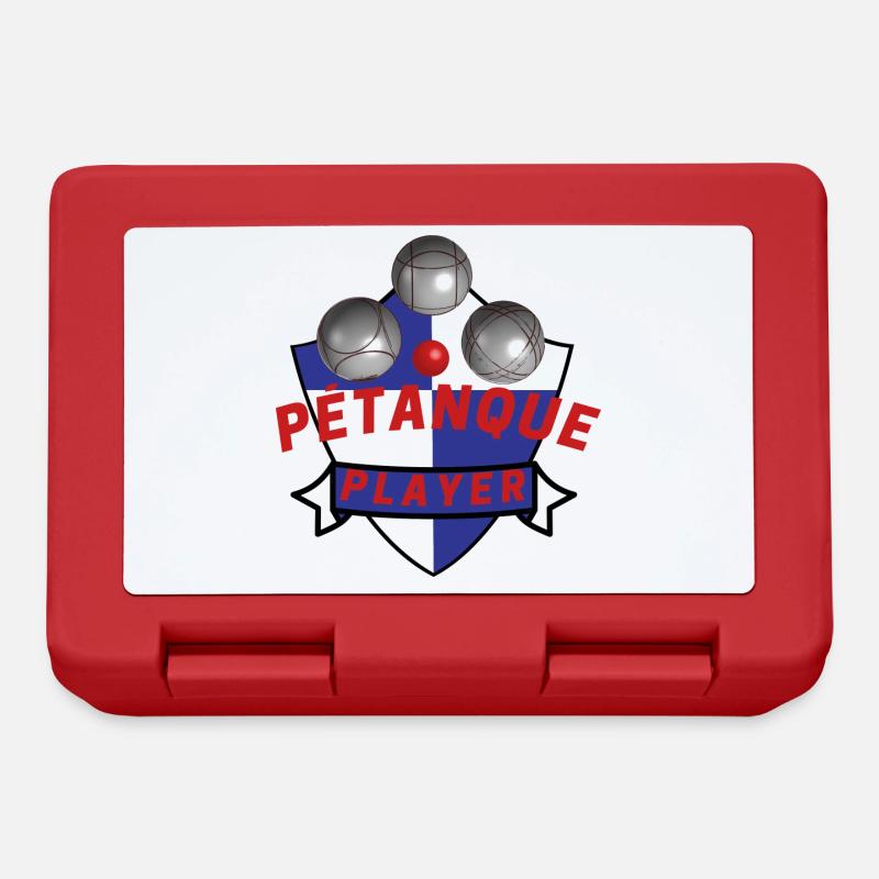 Boule petanque player - Brotdose - Rot