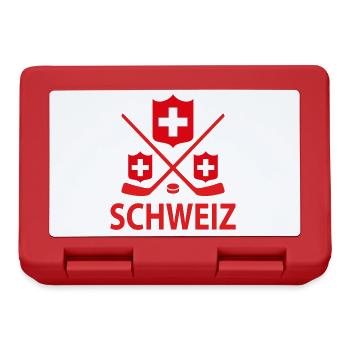 Schweiz Eishockey - Brotdose - Rot - Vorne