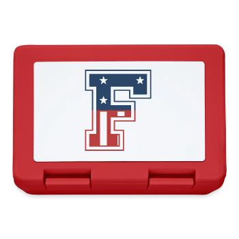 Lettre F États-Unis - Boîte à goûter - rouge - Devant
