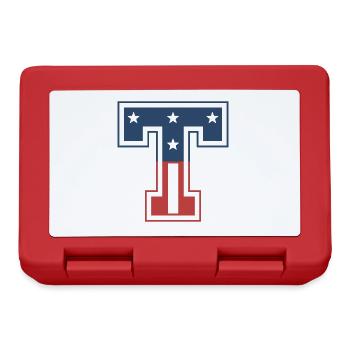 Lettre T États-Unis - Boîte à goûter - rouge - Devant