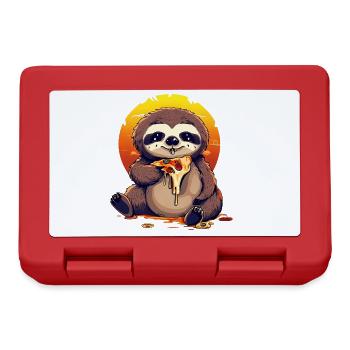 Pizza sloth in the sunset - Lunchbox - red - Front
