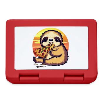 Pizza sloth in the sunset - Lunchbox - red - Front