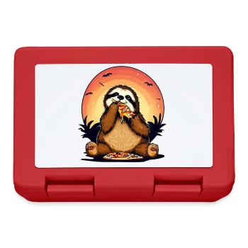 Pizza sloth in the sunset - Lunchbox - red - Front