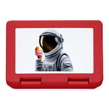 Waffle Ice Cream Astronaut - Lunchbox - red - Front