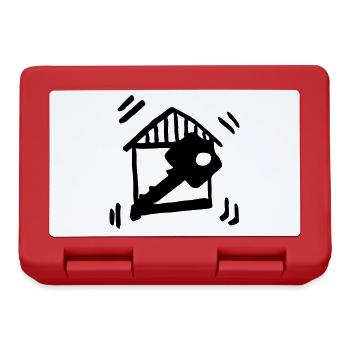 House key - House construction - Lunchbox - red - Front