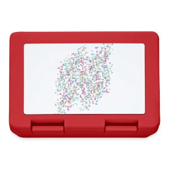 confetti,colorful,dots,abstract - Lunchbox - red - Front